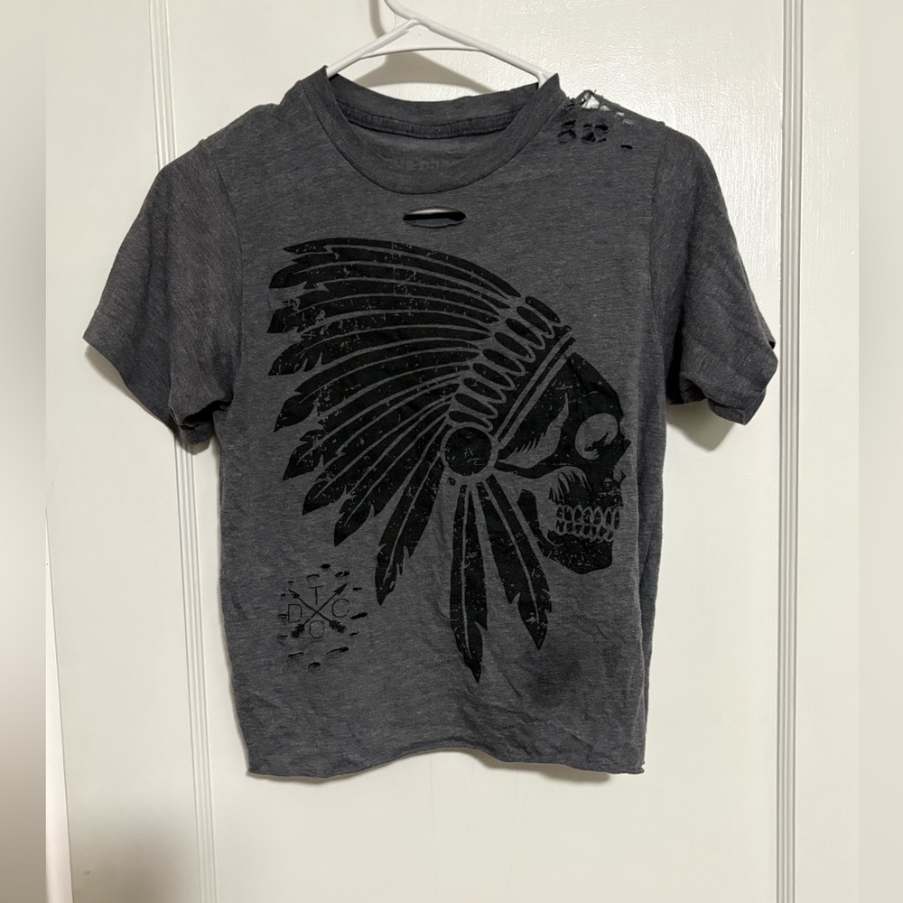 Women’s The Drive Clothing Grey Graphic Crop Top